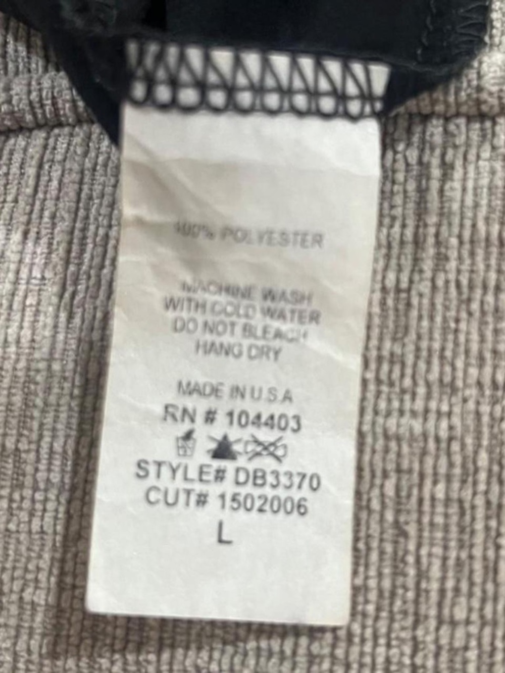 Black 2 Layered Sleeveless Top with Back Button Closure- Size Large - Picture 7 of 7